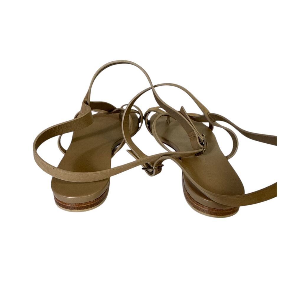 Jenni Kayne Leather Strappy Flat Sandals Neutral Tan Women’s EU 40 Size 9 - Picture 5 of 7